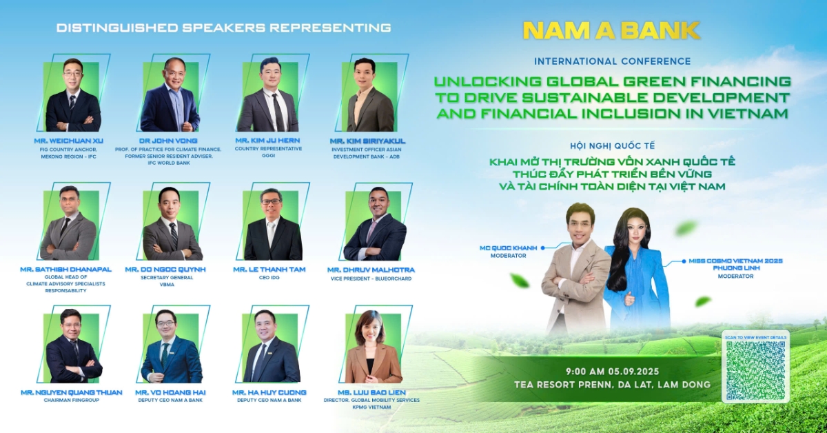 Hội nghị “Khai mở thị trường vốn xanh quốc tế - thúc đẩy phát triển bền vững và tài chính toàn diện tại Việt Nam” kỳ vọng trở thành cầu nối quan trọng cho việc chuyển giao tri thức, khai mở dòng vốn đầu tư tác động và tăng cường kết nối giữa doanh nghiệp Việt Nam với các tổ chức quốc tế.
