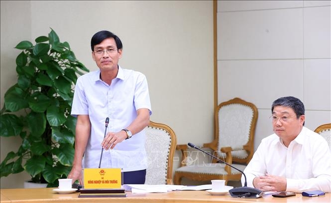 Thứ trưởng Bộ Nông nghiệp và Môi trường Trần Quý Kiên phát biểu. Ảnh: TTXVN.