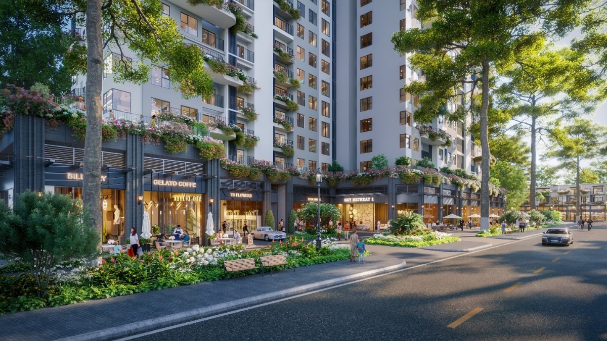 Sky Retreat hấp dẫn đa dạng các thương hiệu lớn về kinh doanh buôn bán.