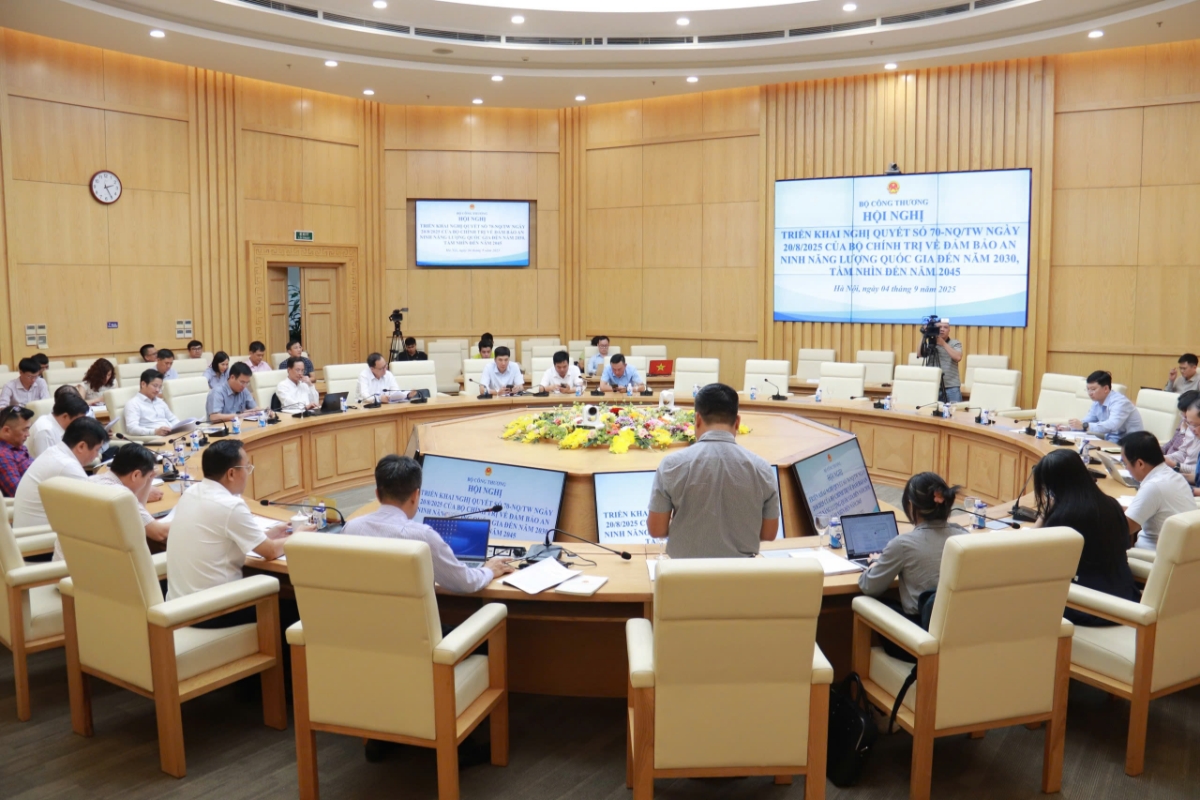 Hội nghị triển khai Nghị quyết 70 của Bộ Công thương chiều 4/9