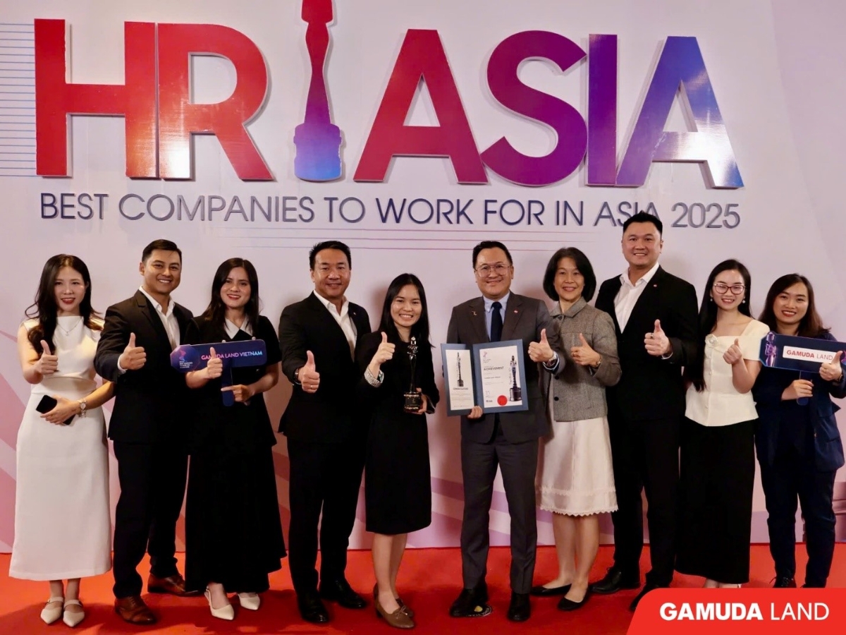 Gamuda Land Việt Nam vinh dự năm thứ 5 liên tiếp Gamuda Land nhận được giải thưởng "Nơi làm việc tốt nhất châu Á".