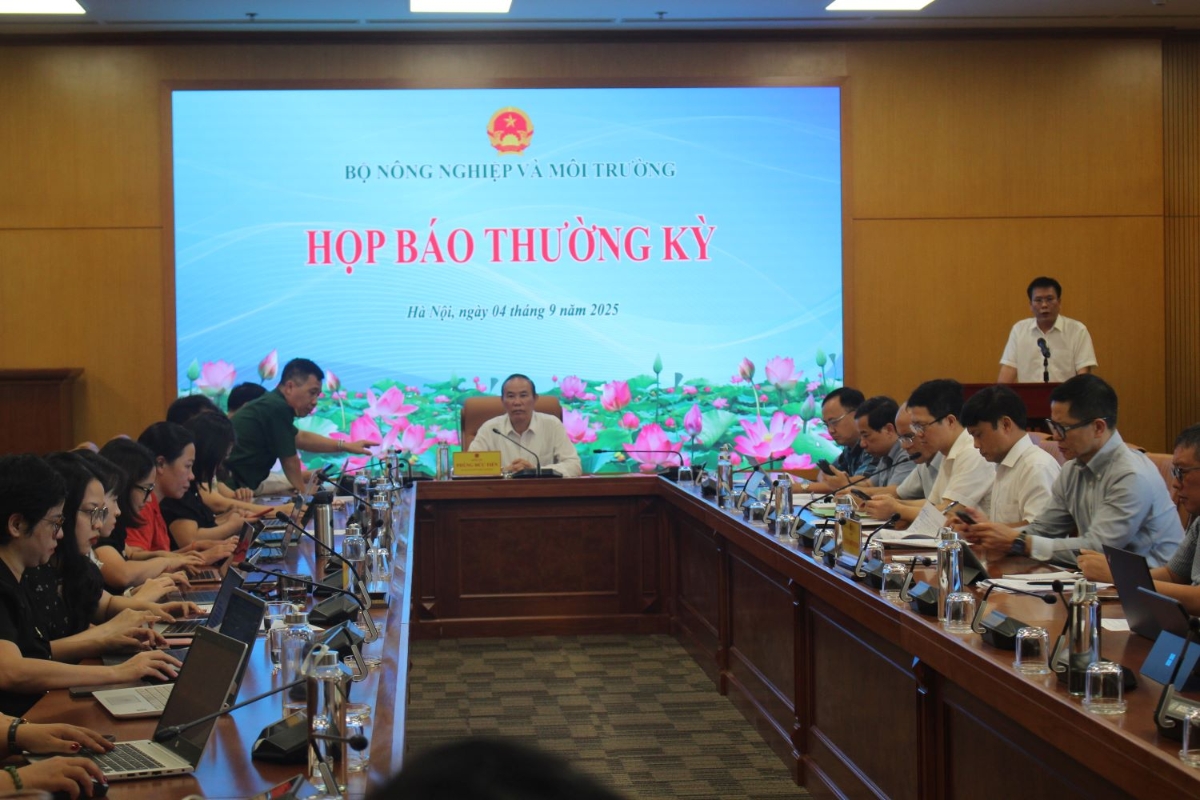 Quang cảnh họp báo ngày 4/9/2025. Ảnh Chu Khôi.