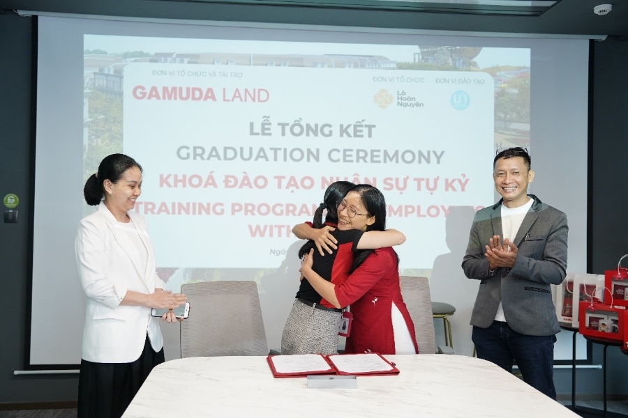 Lễ tốt nghiệp cho nhân sự tự kỷ đầu tiên do Gamuda Land Việt Nam triển khai.