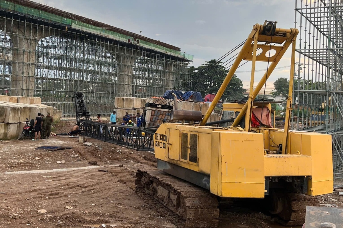 Công trường thi công gói thầu XL5 thuộc dự án thành phần 1 đường Vành đai 3 TP.HCM. Ảnh: Đông Hoa