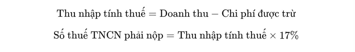 Số thuế phải nộp đối với&nbsp;cá nhân cư trú có doanh thu năm vượt mức ngưỡng. Nguồn: Dự thảo Luật Thuế thu nhập cá nhân (sửa đổi).&nbsp;