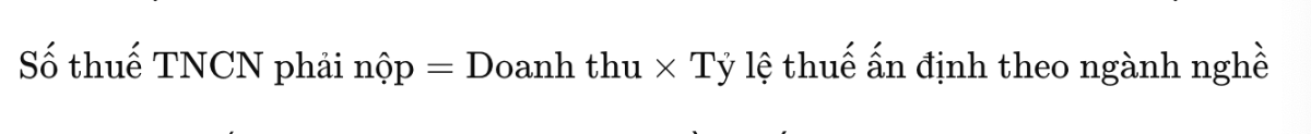 Số thuế phải nộp đối với&nbsp;cá nhân cư trú có doanh thu năm dưới mức ngưỡng.&nbsp;Nguồn: Dự thảo Luật Thuế thu nhập cá nhân (sửa đổi). 