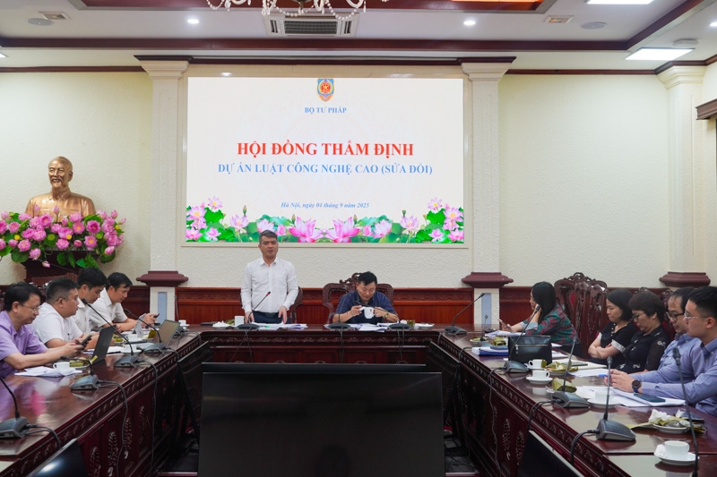 Toàn cảnh cuộc họp. Ảnh: MOJ. 