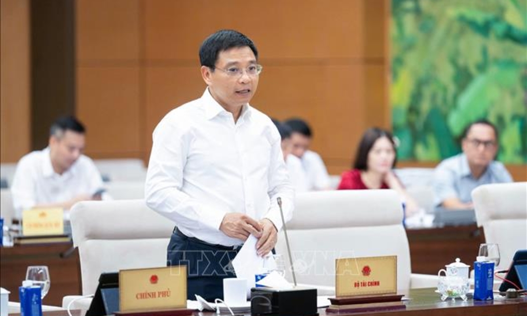 Bộ trưởng Bộ Tài chính Nguyễn Văn Thắng phát biểu. Ảnh: TTXVN.
