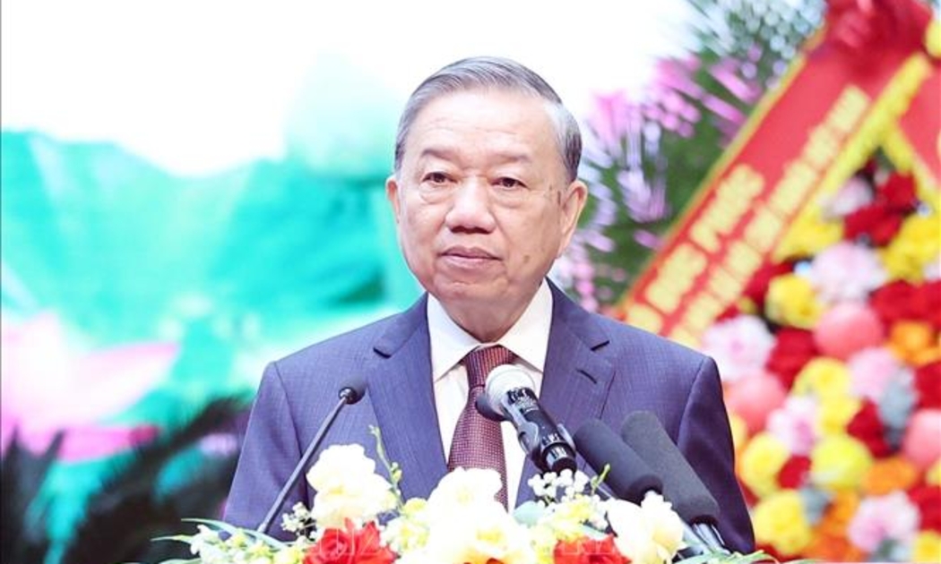 Tổng Bí thư Tô Lâm phát biểu. Ảnh: TTXVN.