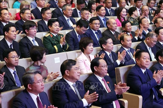 Các đại biểu tham dự buổi lễ. Ảnh: TTXVN.