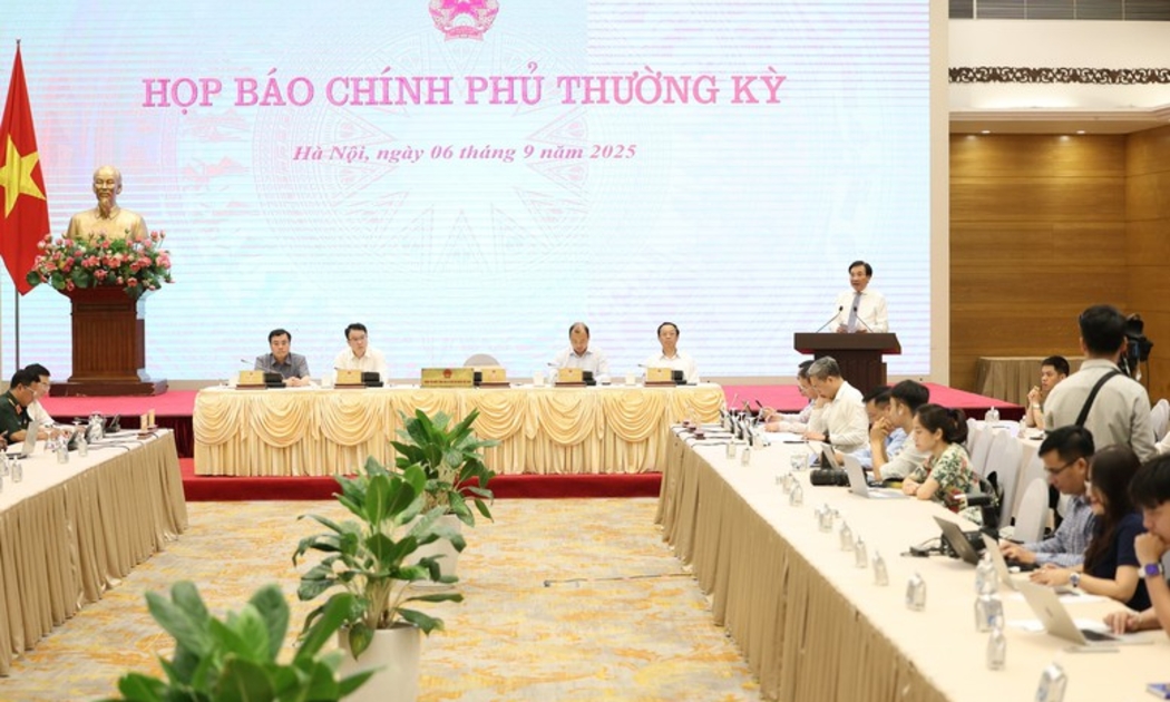 Họp báo thường kỳ Chính phủ tháng 8/2025 đã diễn ra vào chiều 6/9/2025.