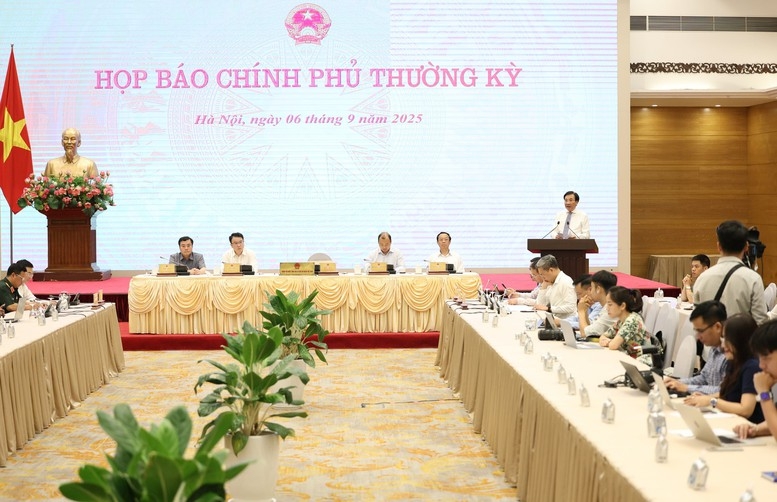 Họp báo thường kỳ Chính phủ tháng 8/2025 đã diễn ra vào chiều 6/9/2025.
