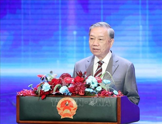 Tổng Bí thư Tô Lâm phát biểu chỉ đạo. Ảnh: TTXVN.