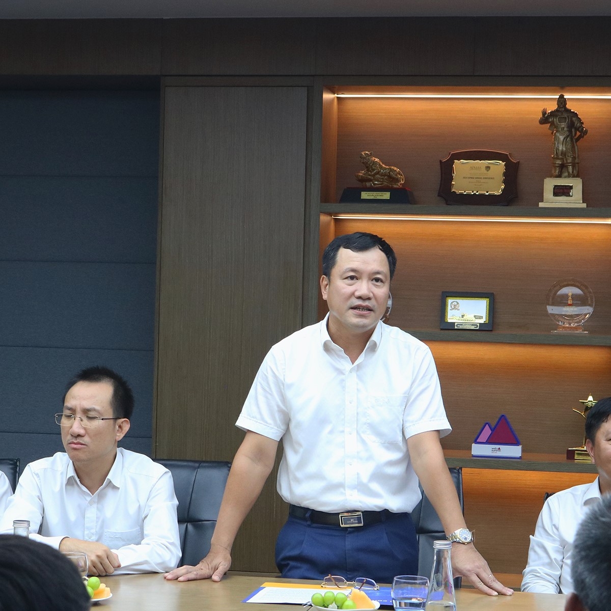 Ông Phạm Anh Tuấn – Phó Tổng giám đốc VIMC phát biểu tại Lễ Công bố - Hình ảnh: FPT Smart Cloud.