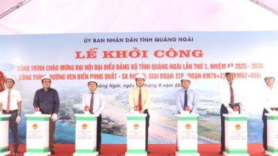 Quang Ngai launches coastal road project to connect Dung Quat and Sa Huynh
