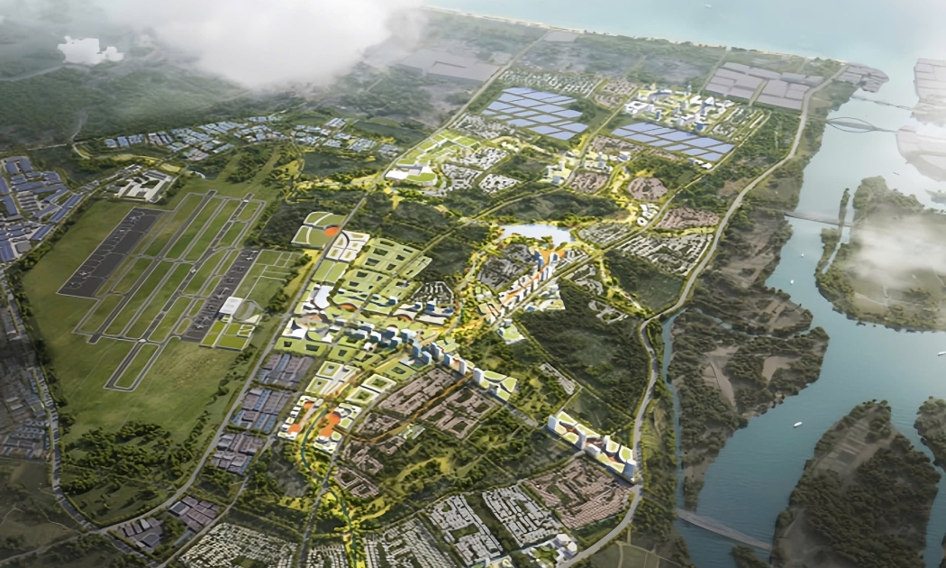 Phối cảnh tổ hợp đô thị sân bay Quảng Trị. Ảnh: CPG Signature Pte Ltd.