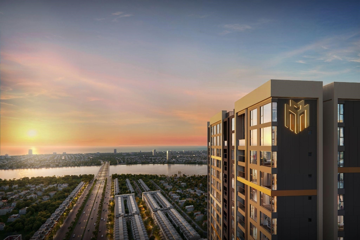 Tầm nhìn thoáng đãng bao quát vẻ đẹp Đà Nẵng của Tower A - Masteri Rivera Danang.