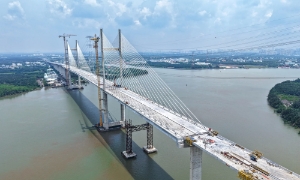 Hoàn thành thử tải cầu Bình Khánh trên cao tốc Bến Lức - Long Thành