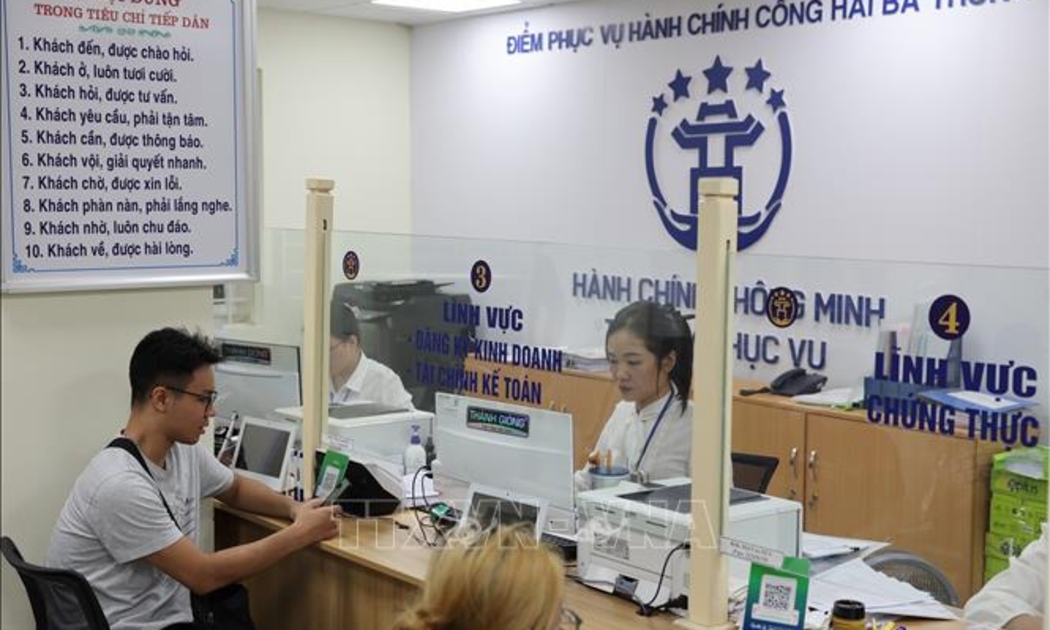 Điểm phục vụ Hành chính công phường Hai Bà Trưng (Hà Nội). Ảnh minh họa.