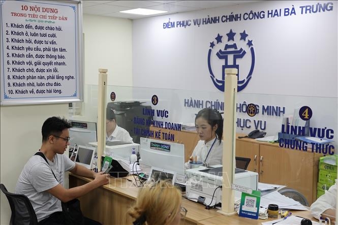 Điểm phục vụ Hành chính công phường Hai Bà Trưng (Hà Nội). Ảnh minh họa.