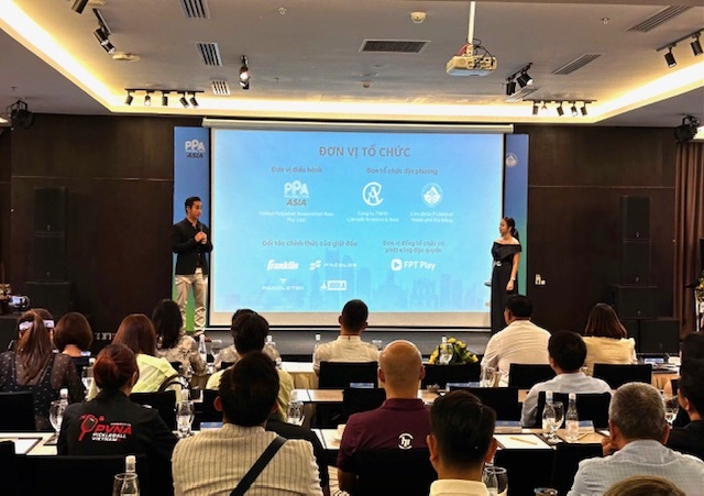 Quang cảnh buổi họp báo. Ảnh Ngô Anh Văn