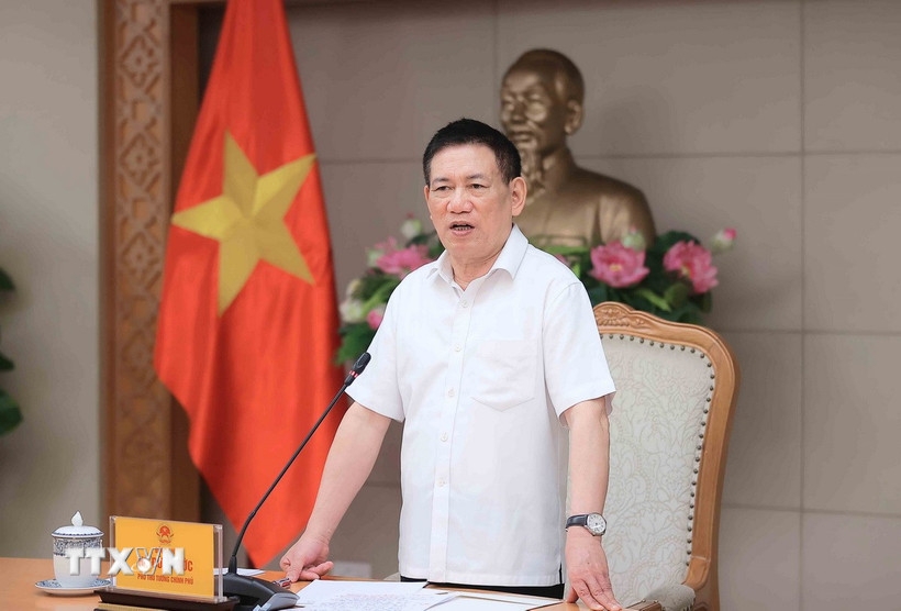 Phó Thủ tướng Hồ Đức Phớc phát biểu. Ảnh: TTXVN