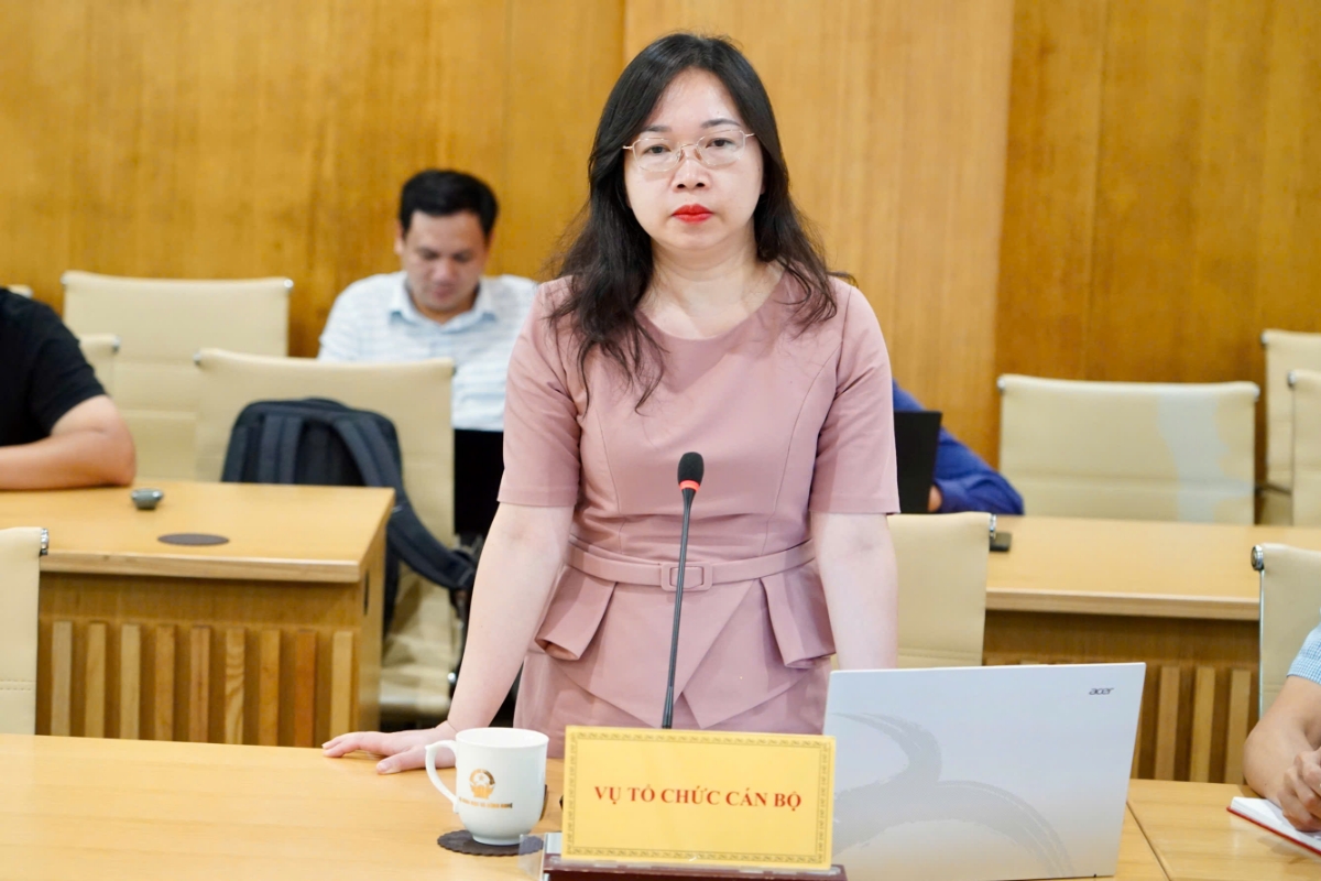 Bà Nguyễn Thị Nga, Phó Vụ trưởng Vụ Tổ chức cán bộ (Bộ Khoa học và Công nghệ).&nbsp;