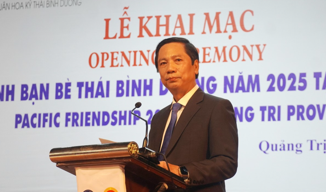 Phó Chủ tịch Thường trực UBND tỉnh Hoàng Nam phát biểu tại chương trình