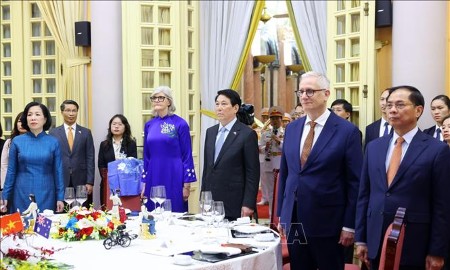 Chủ tịch nước Lương Cường chủ trì chiêu đãi cấp Nhà nước Toàn quyền Australia