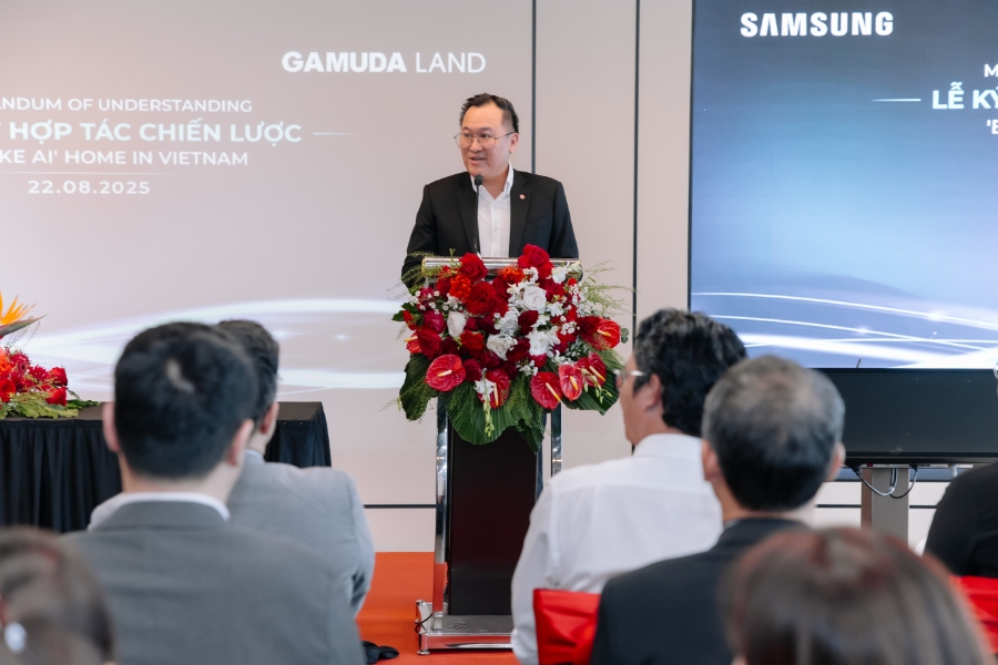Ông Angus Liew - Chủ tịch hội đồng thành viên Gamuda Land Việt Nam phát biểu tại sự kiện - Ảnh: Gamuda Land.