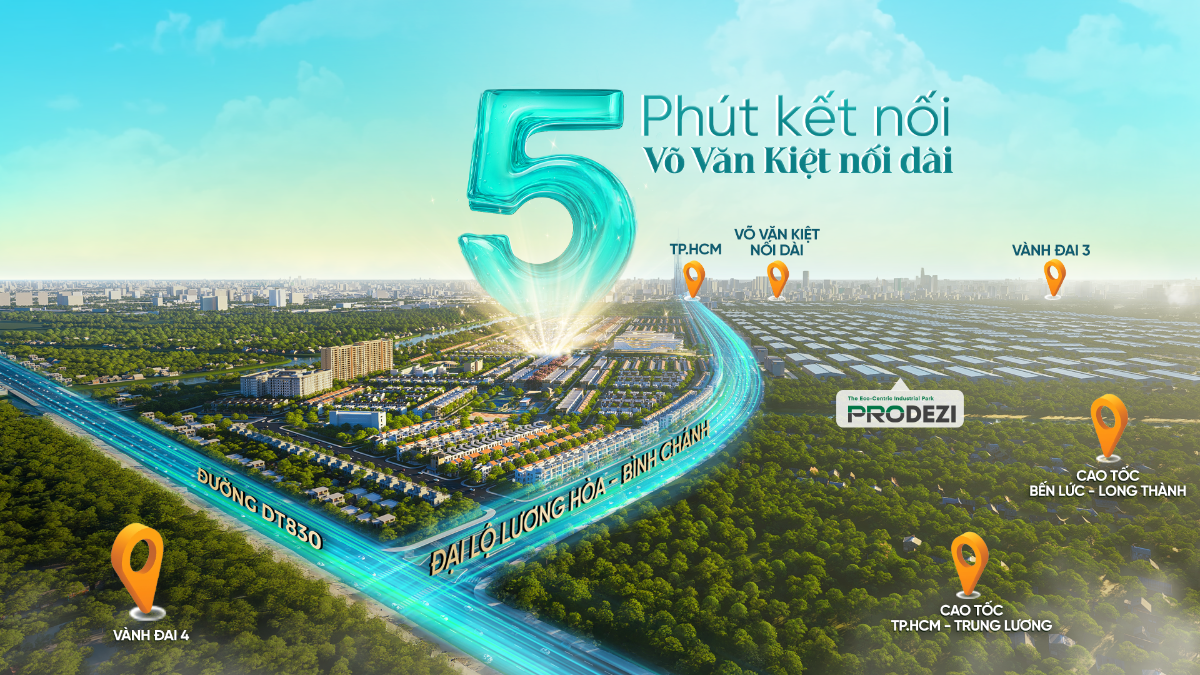 Tuyến phố thừa hưởng trọn vẹn giá trị từ khu đô thị sinh thái LA Home, đặc biệt vị trí cửa ngõ kết nối TP.HCM chỉ từ 5 phút.