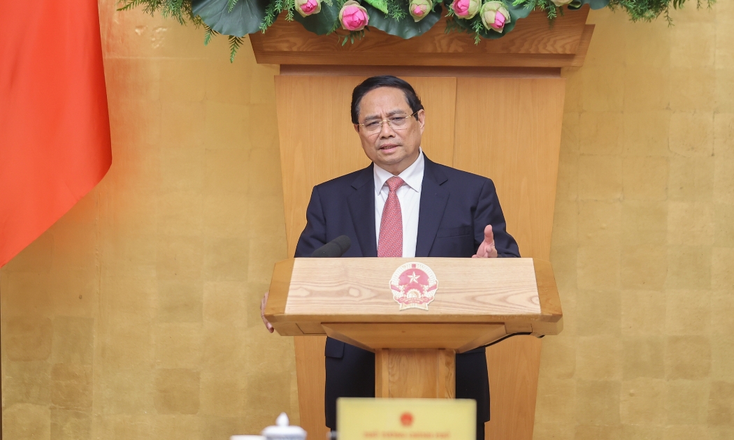 Thủ tướng Chính phủ Phạm Minh Chính, Trưởng Ban Chỉ đạo Nhà nước các công trình, dự án quan trọng quốc gia, trọng điểm ngành giao thông vận tải chủ trì họp phiên thứ 20 của Ban Chỉ đạo.  Ảnh: VGP