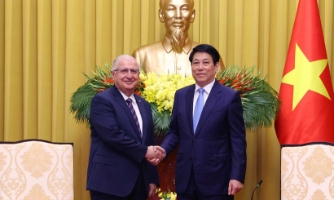 Chủ tịch nước Lương Cường tiếp Bộ trưởng Quốc phòng Thổ Nhĩ Kỳ Yasar Guler