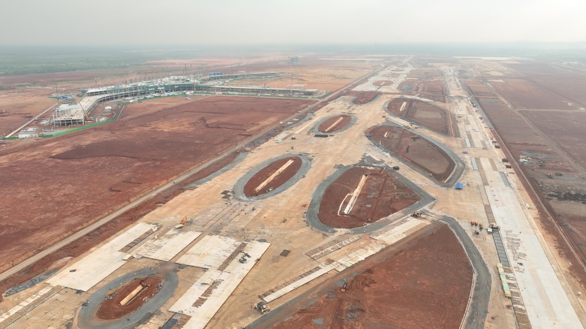 Công trường cất hạ cánh Cảng hàng không quốc tế Long Thành - Ảnh: Ban QLDA Cảng HKQT Long Thành.