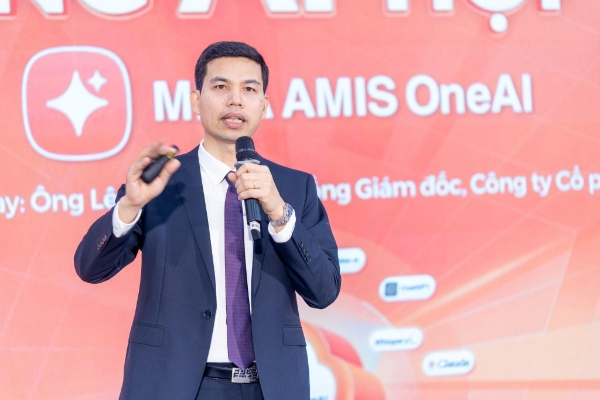 Ông Lê Hồng Quang - Tổng giám đốc MISA phát biểu tại Lễ công bố & ra mắt.