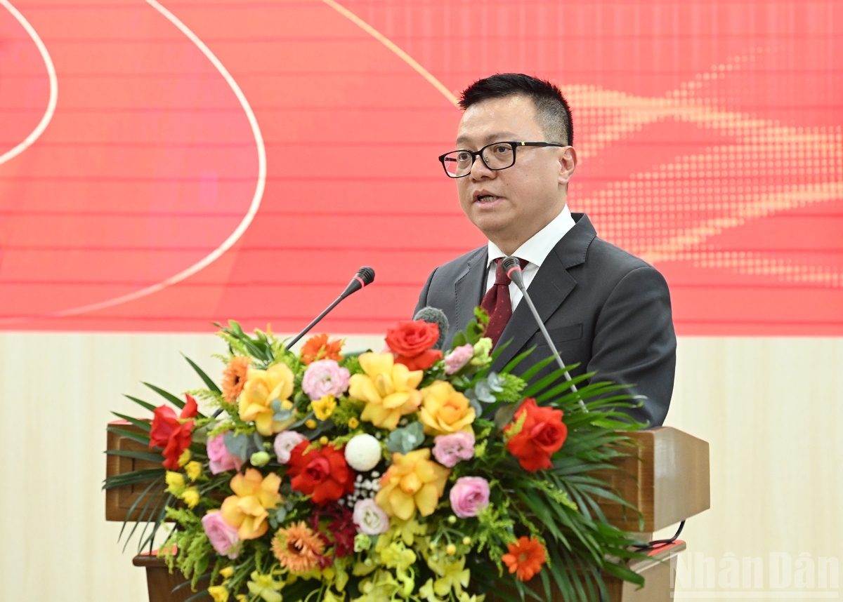 Tổng Biên tập Báo Nhân dân Lê Quốc Minh.