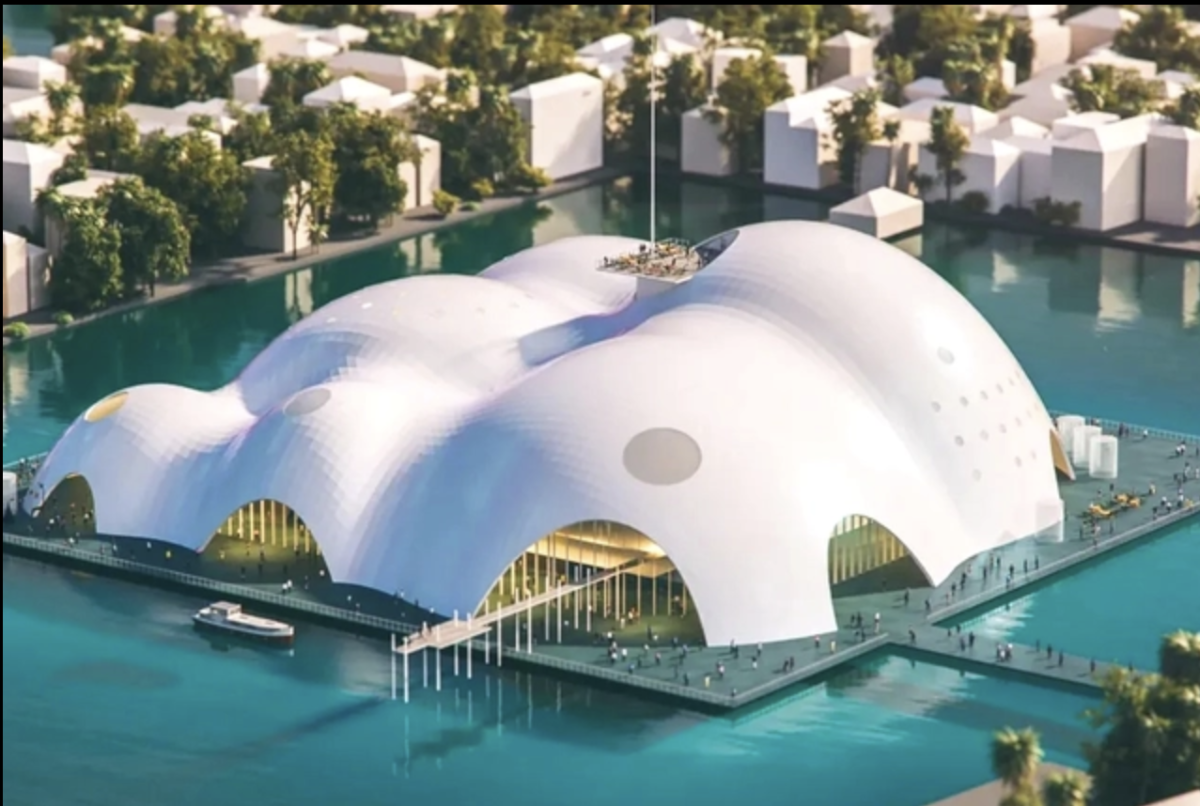 Phối cảnh dự án Nhà hát Ngọc Trai tại quận Tây Hồ - 1 trong 8 dự án lớn sẽ được Hà Nội khởi công nhân dịp kỷ niệm 71 năm Ngày giải phóng Thủ đô. 