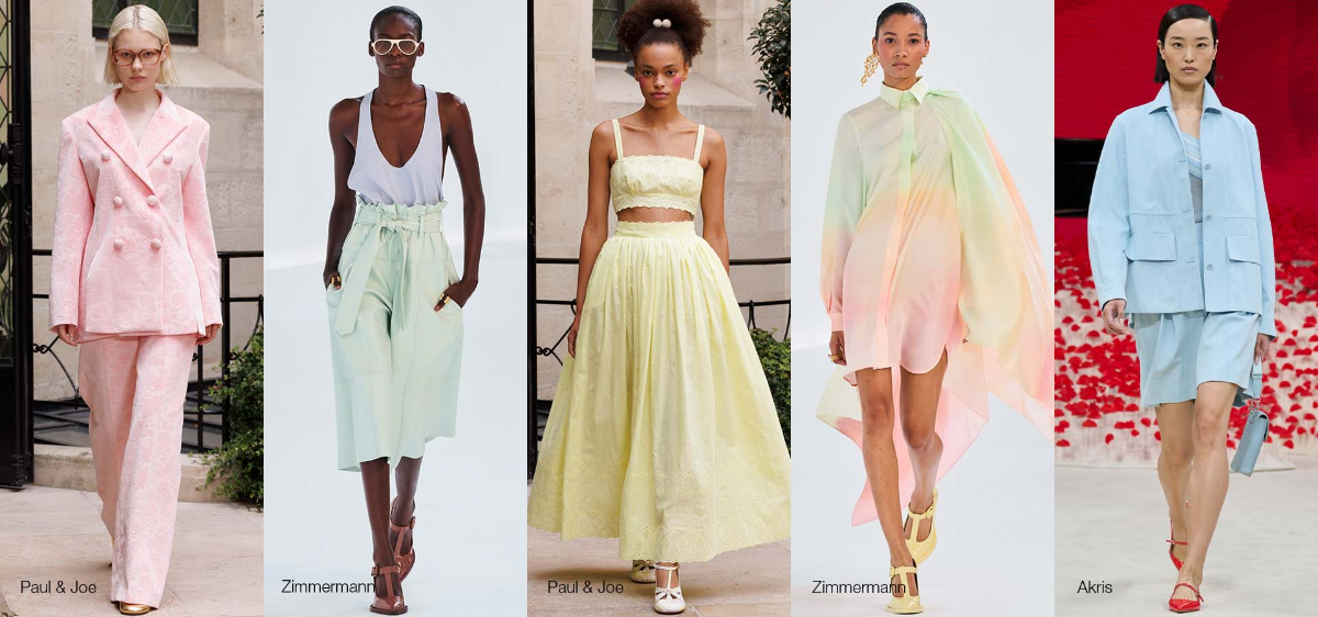 Các tông màu băng giá sẽ trở thành xu hướng mùa tới.