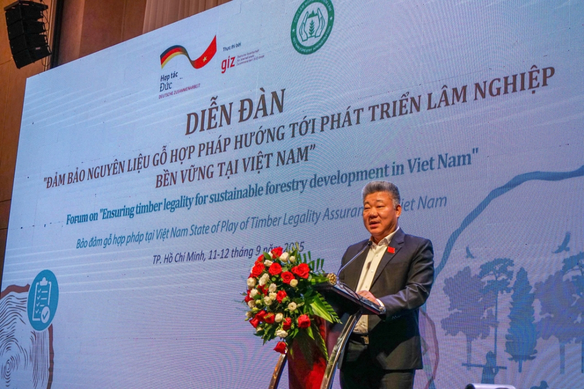 Ông Nguyễn Hữu Thiện, Phó Cục trưởng Cục Lâm nghiệp và Kiểm lâm (Bộ Nông nghiệp và Môi trường). Ảnh: GIZ