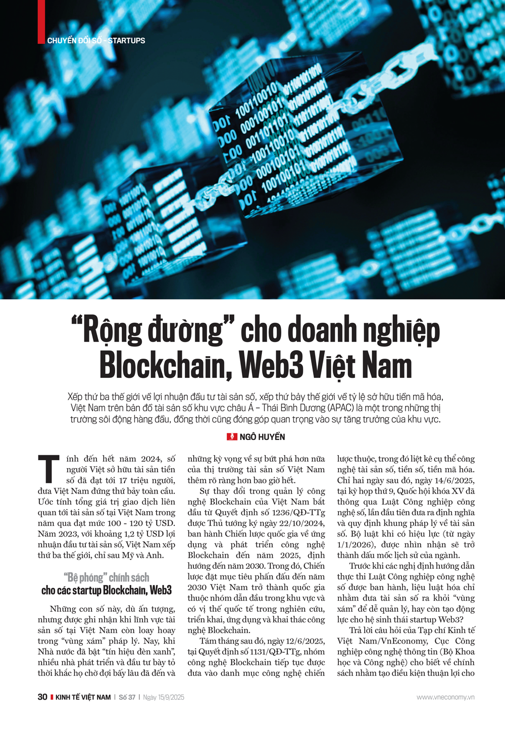 “Rộng đường” cho doanh nghiệp Blockchain, Web3 Việt Nam - Ảnh 1