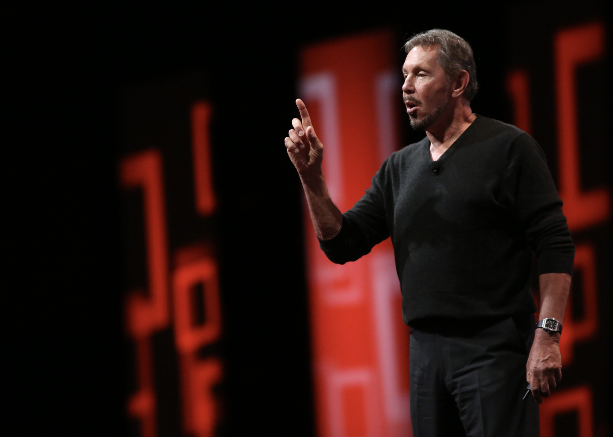 Tỷ phú Larry Ellison, người có lúc giàu nhất thế giới vào hôm 10/9/2025 - Ảnh: Reuters.