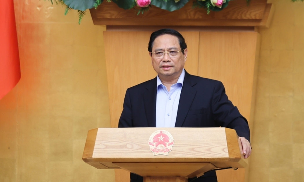 Thủ tướng Phạm Minh Chính chủ trì Phiên họp Chính phủ chuyên đề xây dựng pháp luật lần thứ hai trong tháng Chín. Ảnh: VGP