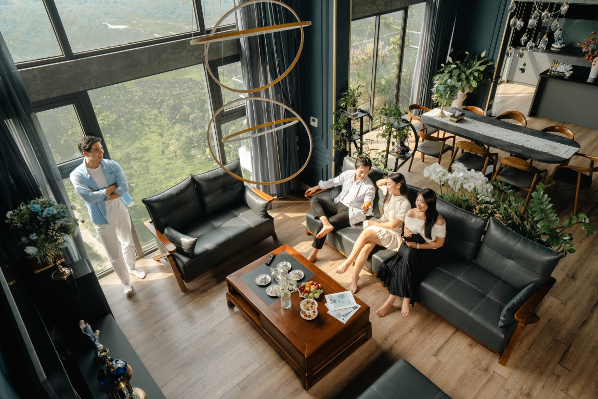 Bên trong một căn penthouse tại Ecopark Hưng Yên.