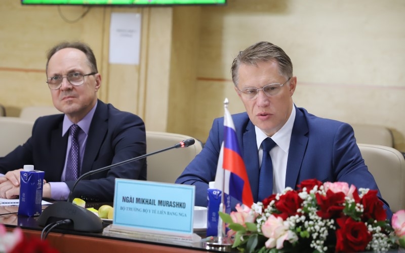 Bộ trưởng Bộ Y tế Liên bang Nga, ông Mikhail Murashko. Ảnh: MOH.