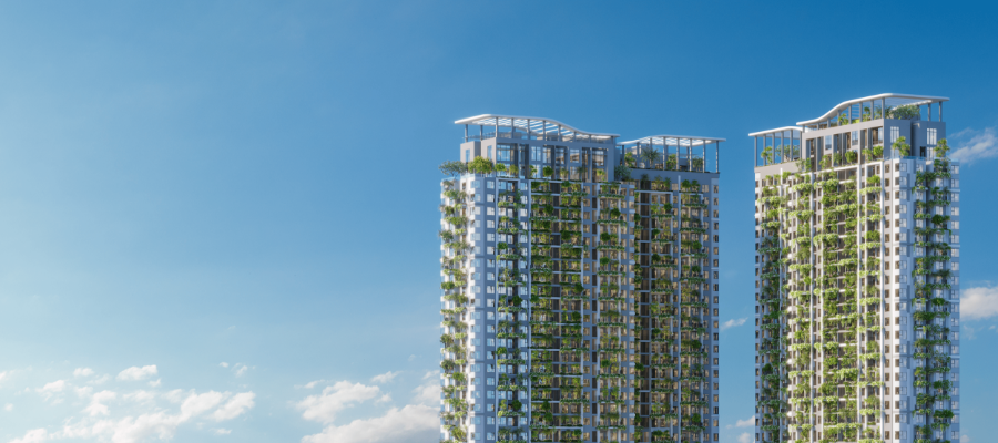 Sky villa thuộc bộ sưu tập Sky Premium nằm trên 2 tầng cao nhất của tòa tháp.