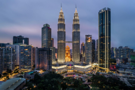 Tháp đôi Petronas tại thủ đô Kuala Lumpur, Malaysia