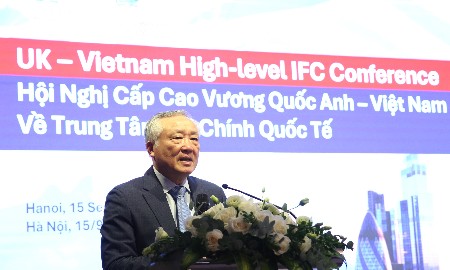Phó Thủ tướng Thường trực Nguyễn Hòa Bình mong muốn Vương quốc Anh và Trung tâm Tài chính London tiếp tục hỗ trợ, đồng hành cùng Việt Nam. Ảnh: VGP.
