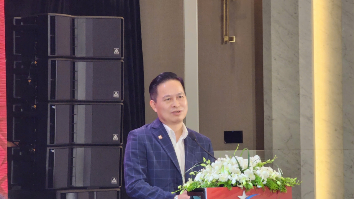 Ông Nguyễn Bá Diệp, đồng sáng lập MOMO, phát biểu tại sự kiện.