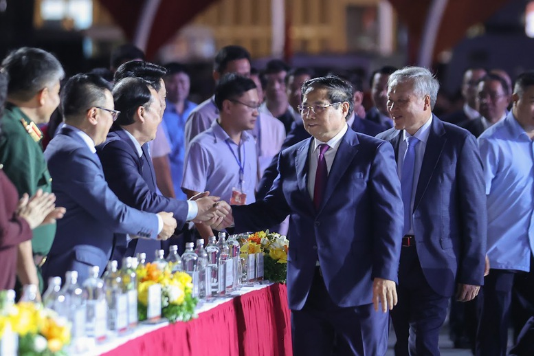 Thủ tướng Chính phủ Phạm Minh Chính dự chương trình bế mạc Triển lãm thành tựu đất nước với chủ đề: "80 năm hành trình Độc lập - Tự do - Hạnh phúc". Ảnh: VGP.