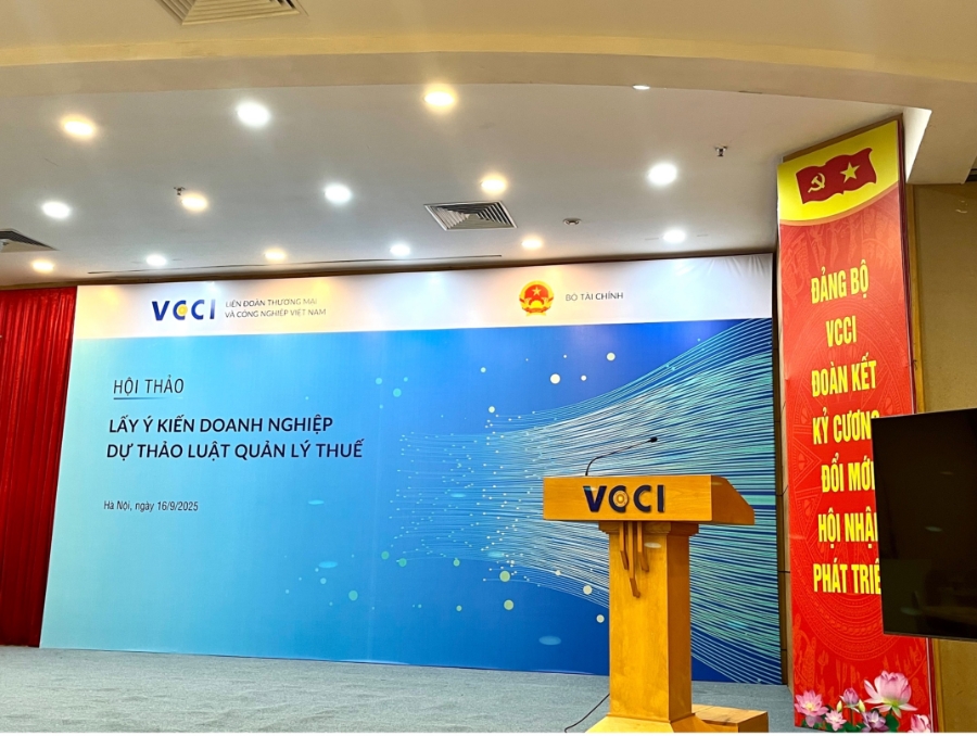 Hội thảo Lấy ý kiến doanh nghiệp về Dự thảo Luật Quản lý thuế do VCCI 